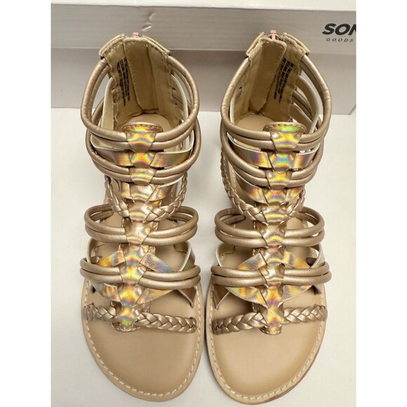 Sonoma Rose Gold Emile Sandals Sz 2 Boho Gladiator New - Picture 9 of 10